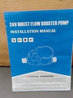 24V Direct Flow Booster Pump